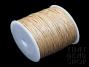 1mm Fawn Waxed Cotton Cord Roll - 80 Yards